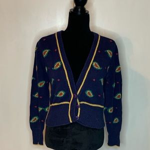⭐️Vintage Segue Paisley Knit Cardigan